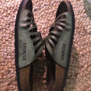 Green Butterfly-Style Birkenstocks